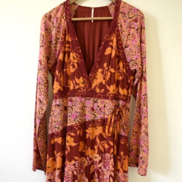 UNWORN. Free People Tilda Floral Wrap Dress - Picture 5 of 10